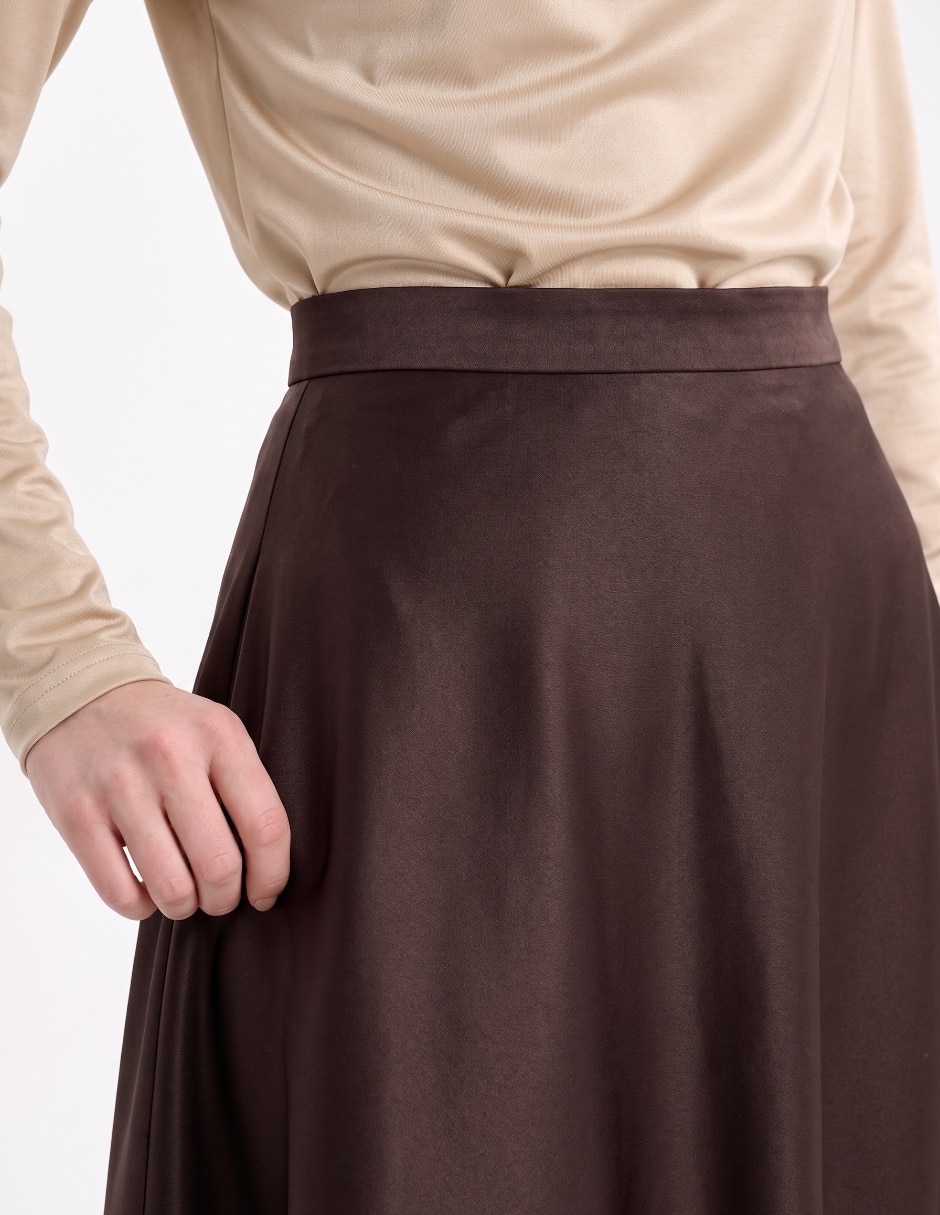 Falda/Falda short/Falda pantalón Midi de Poliéster y elastano a la (si aplica) Cadera 4