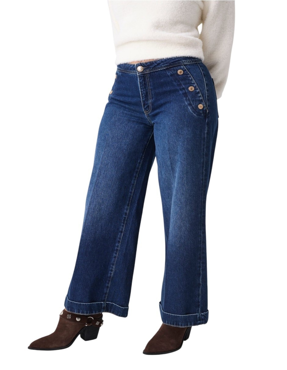 Jeans wide leg para mujer 3