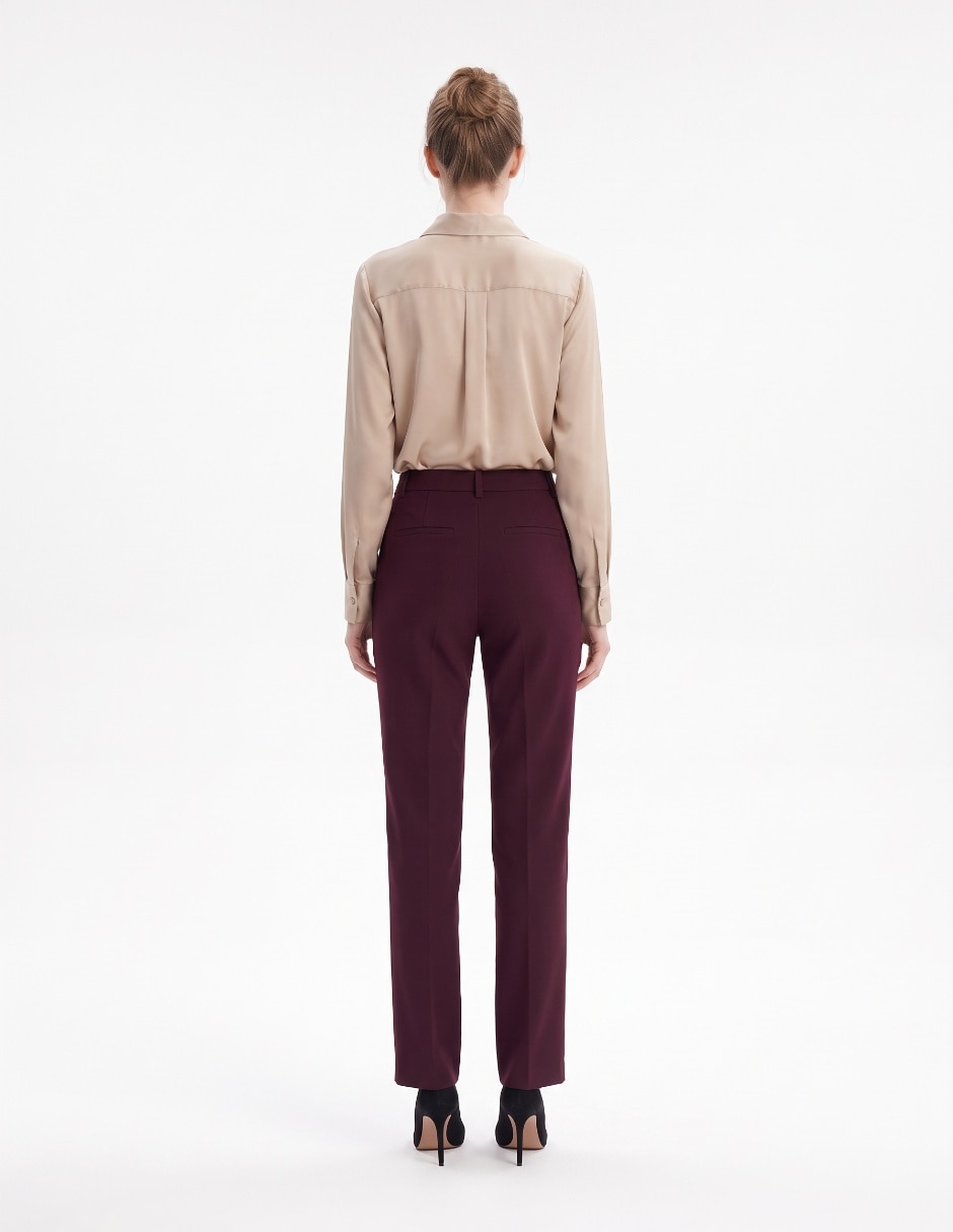Pantalón de vestir straight para mujer 2