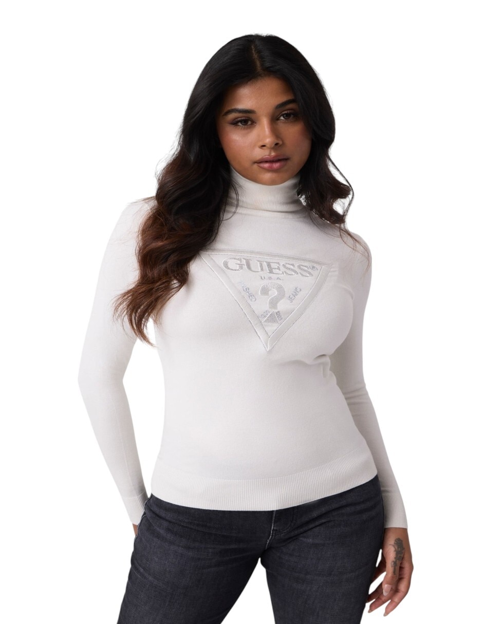 Suéter cuello alto para mujer