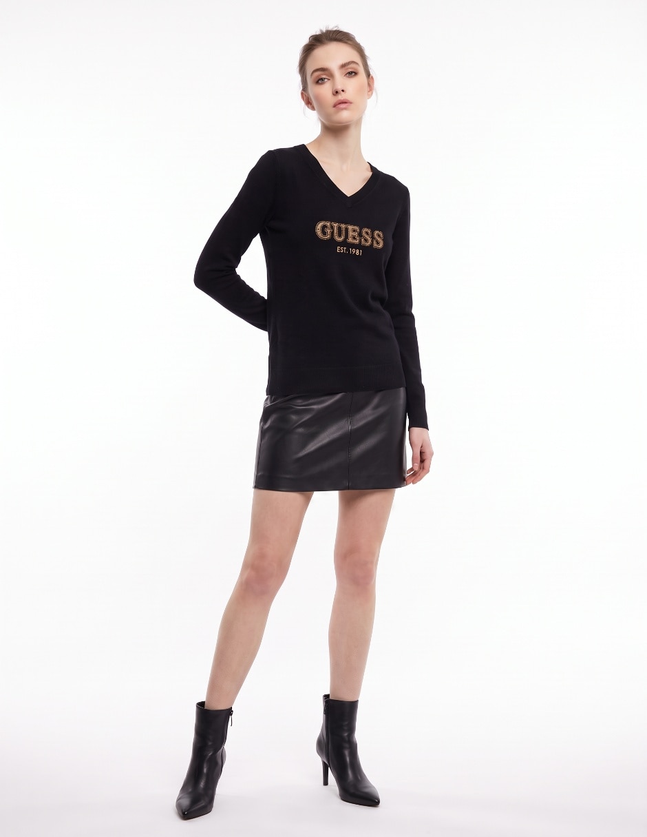 Suéter cuello redondo para mujer 3