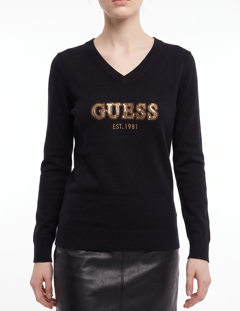 Suéter cuello redondo para mujer 4