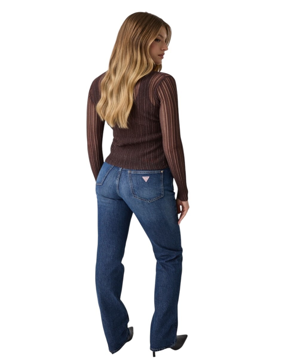 Suéter cuello v para mujer 4