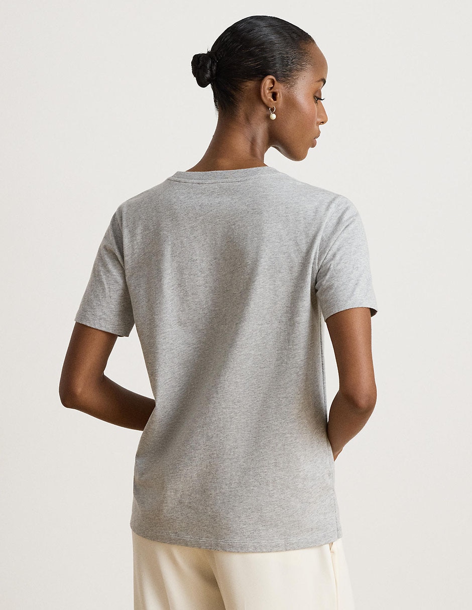 Playera manga corta cuello redondo mujer 2