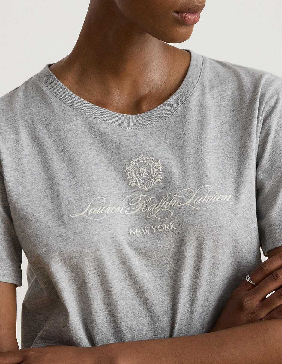 Playera manga corta cuello redondo mujer 4