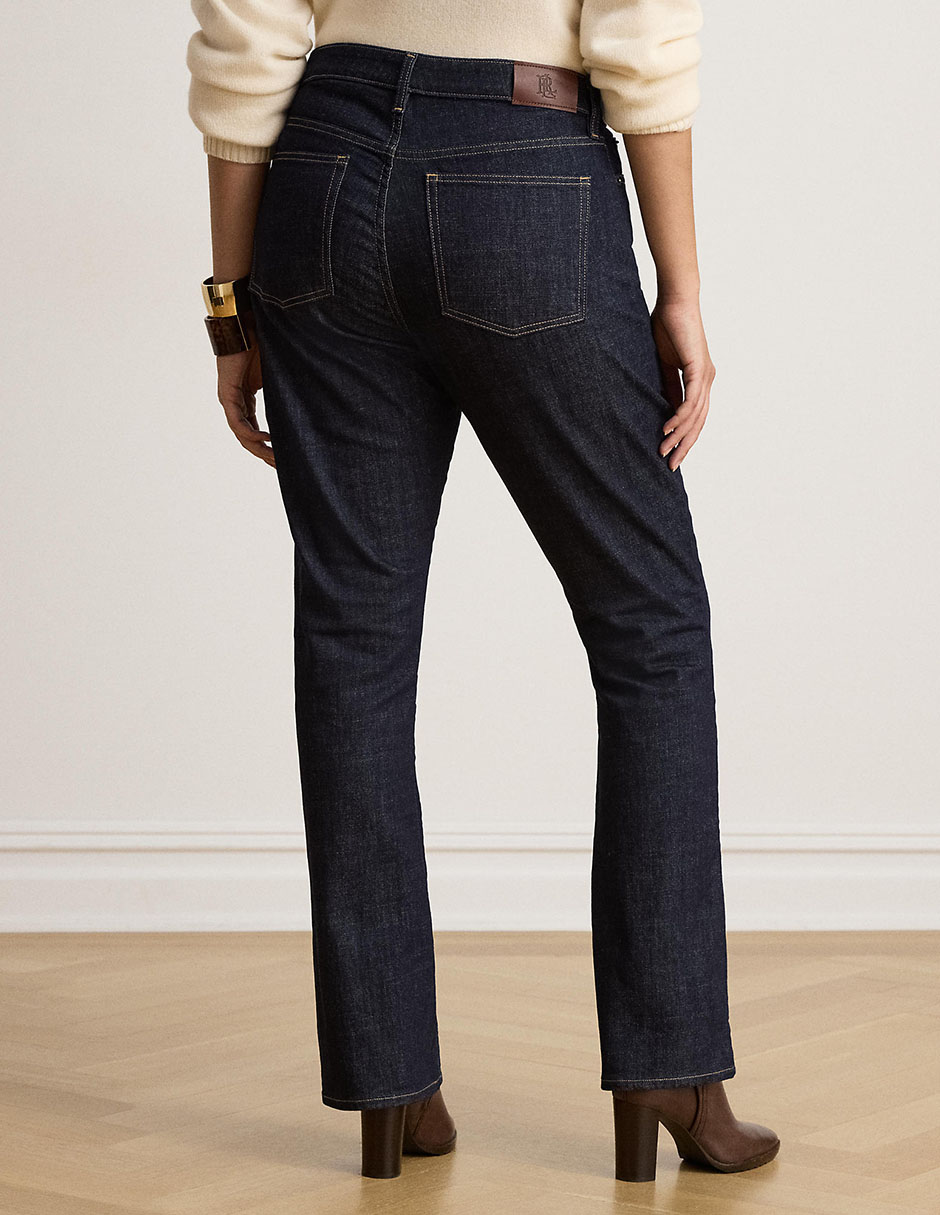 Jeans straight a la cintura para mujer 7