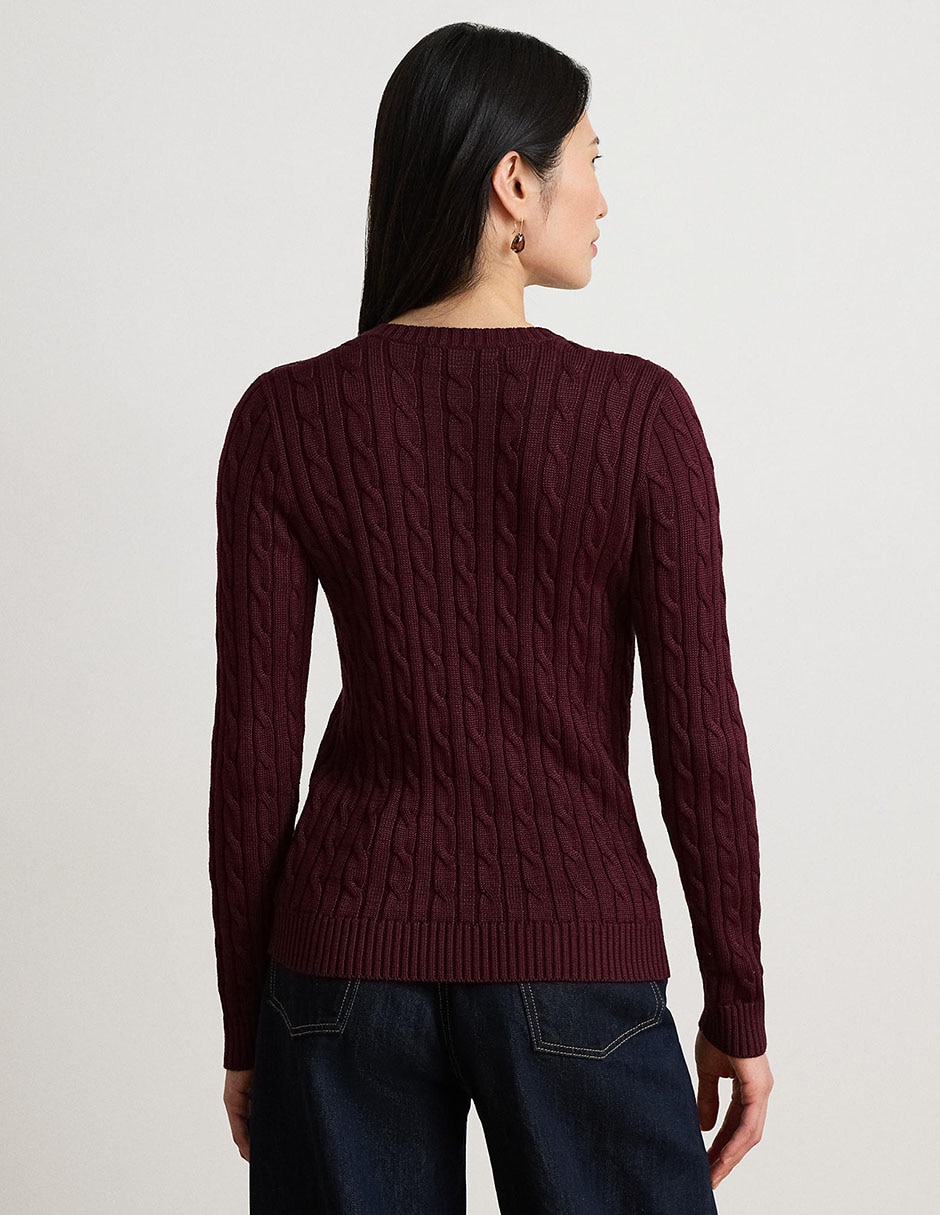 Suéter cuello redondo para mujer 2
