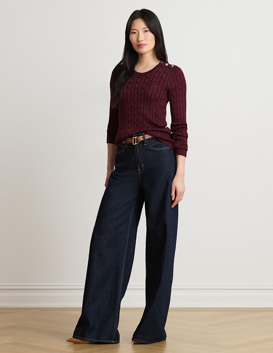 Suéter cuello redondo para mujer 3