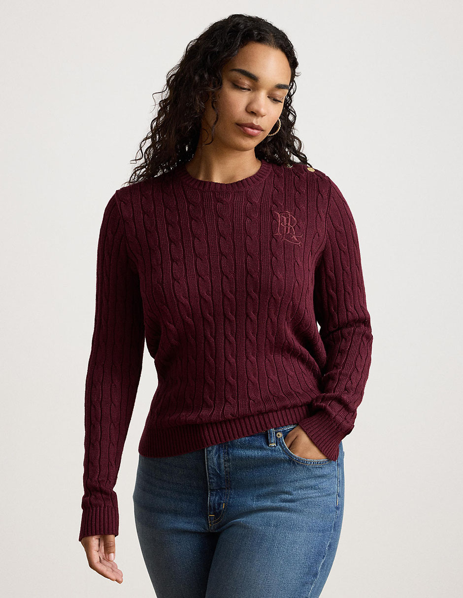 Suéter cuello redondo para mujer 5