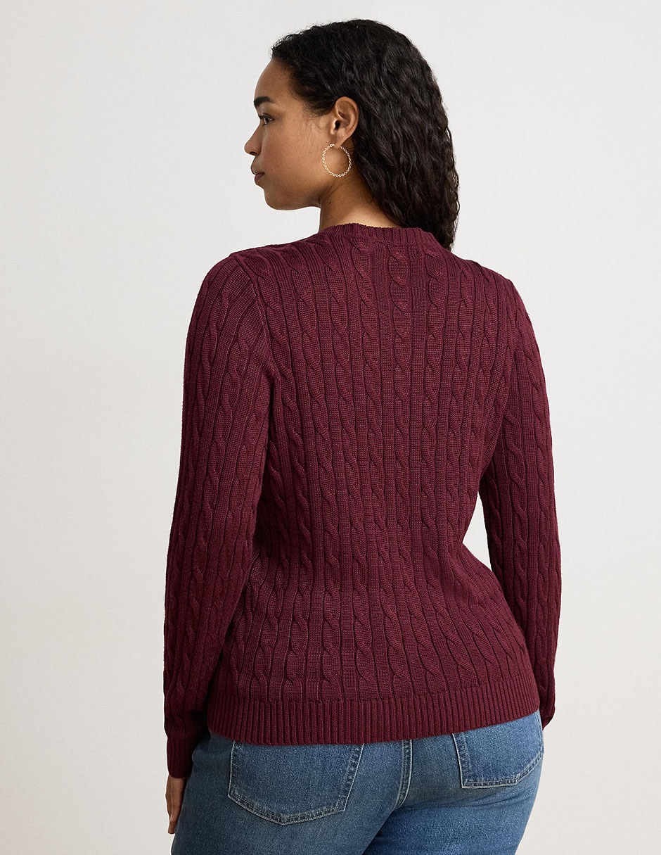 Suéter cuello redondo para mujer 6