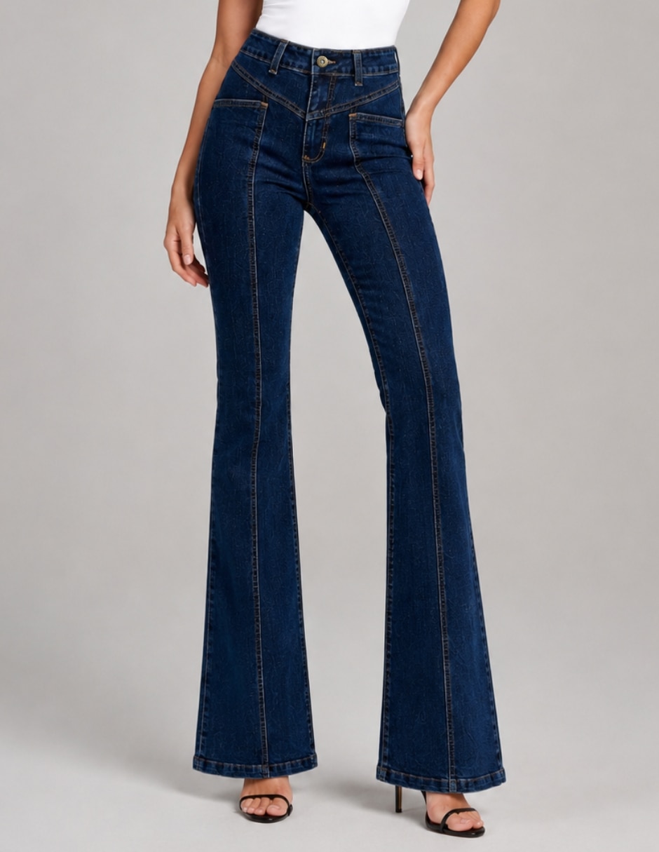Jeans boot 25668-d para mujer 1