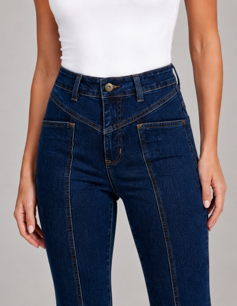 Jeans boot 25668-d para mujer 2