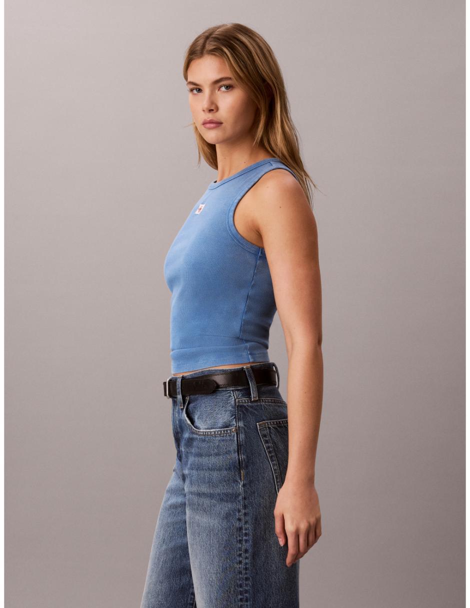 Top cuello redondo escote redondo tirante ancho 4