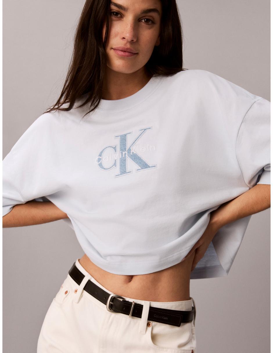 Playera manga corta cuello redondo mujer 7