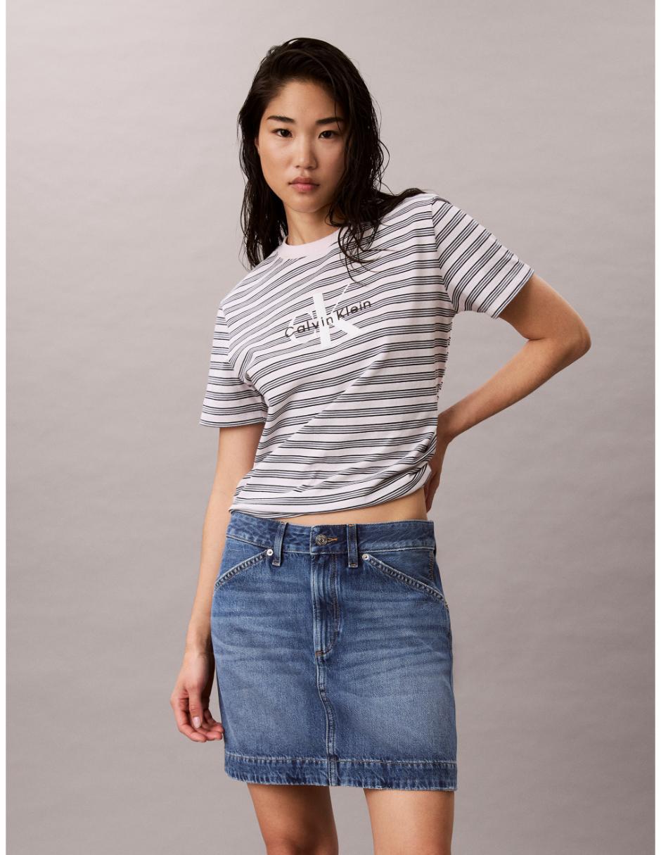 Playera manga corta cuello redondo mujer Playera manga corta cuello redondo mujer