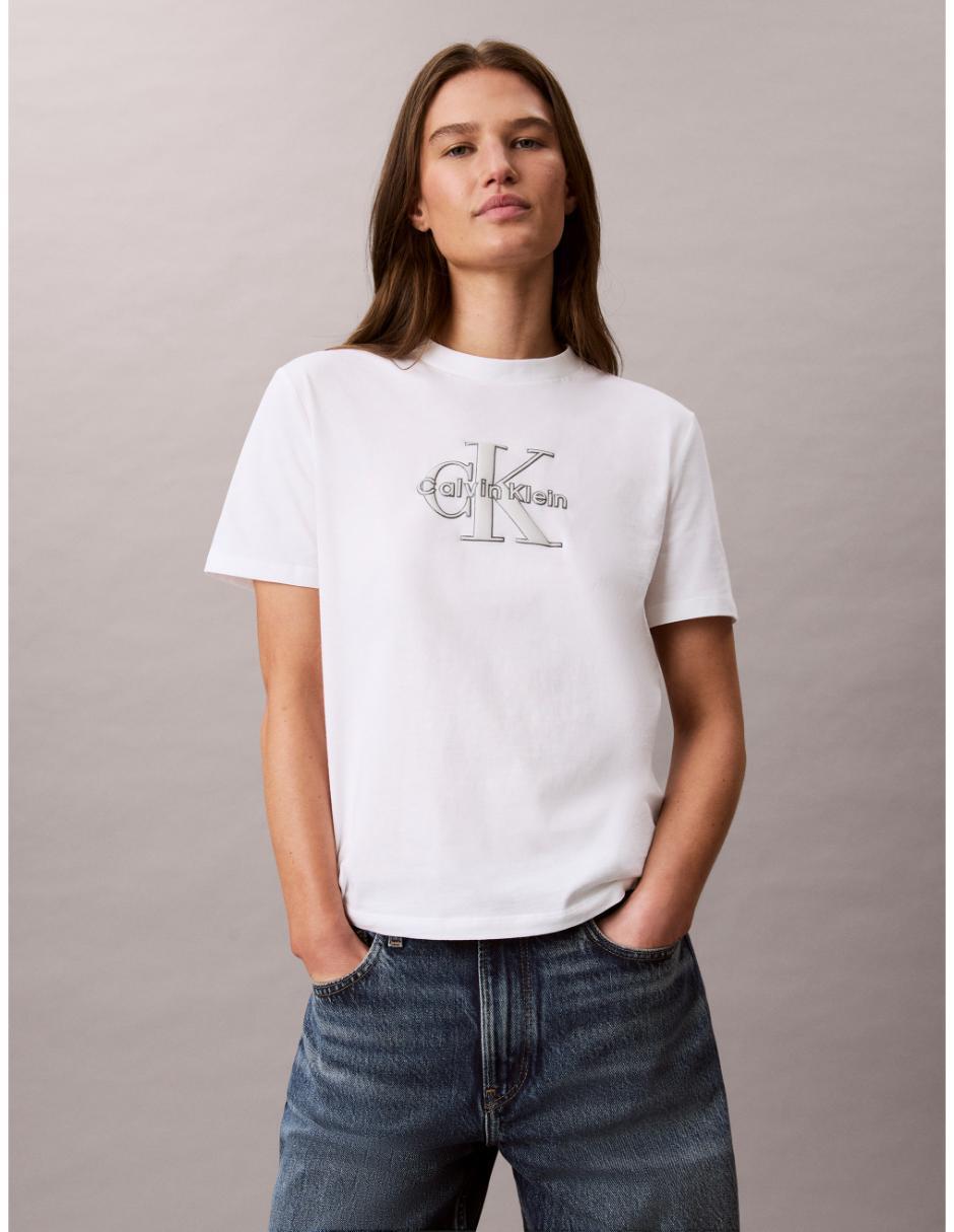 Playera manga corta cuello redondo mujer 4