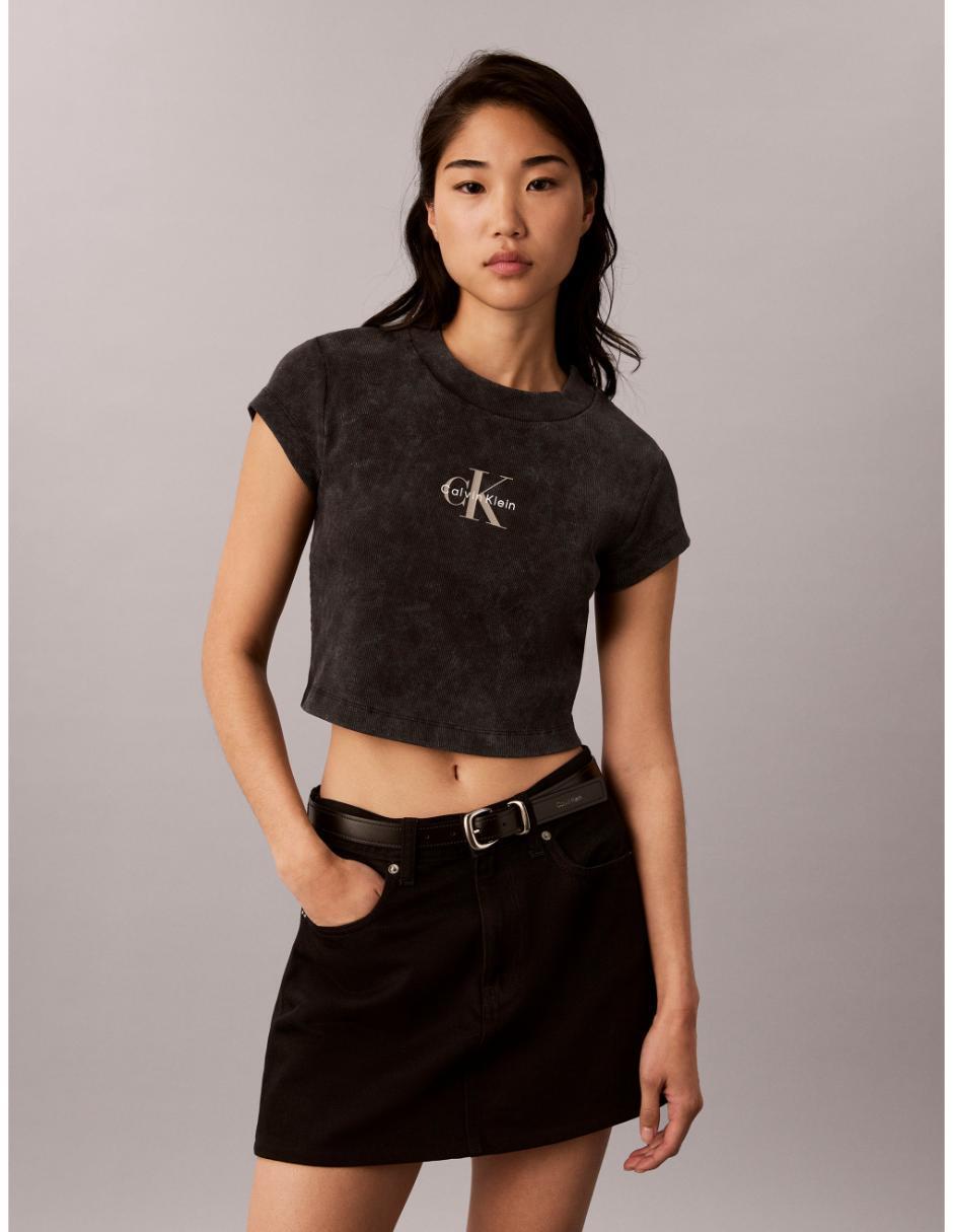 Playera manga corta cuello redondo mujer 4