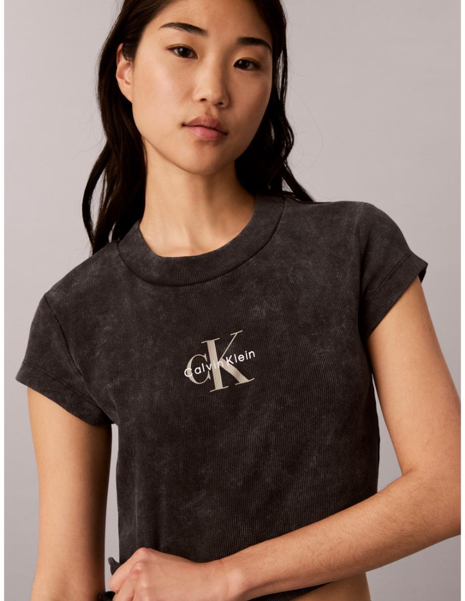Playera manga corta cuello redondo mujer 3