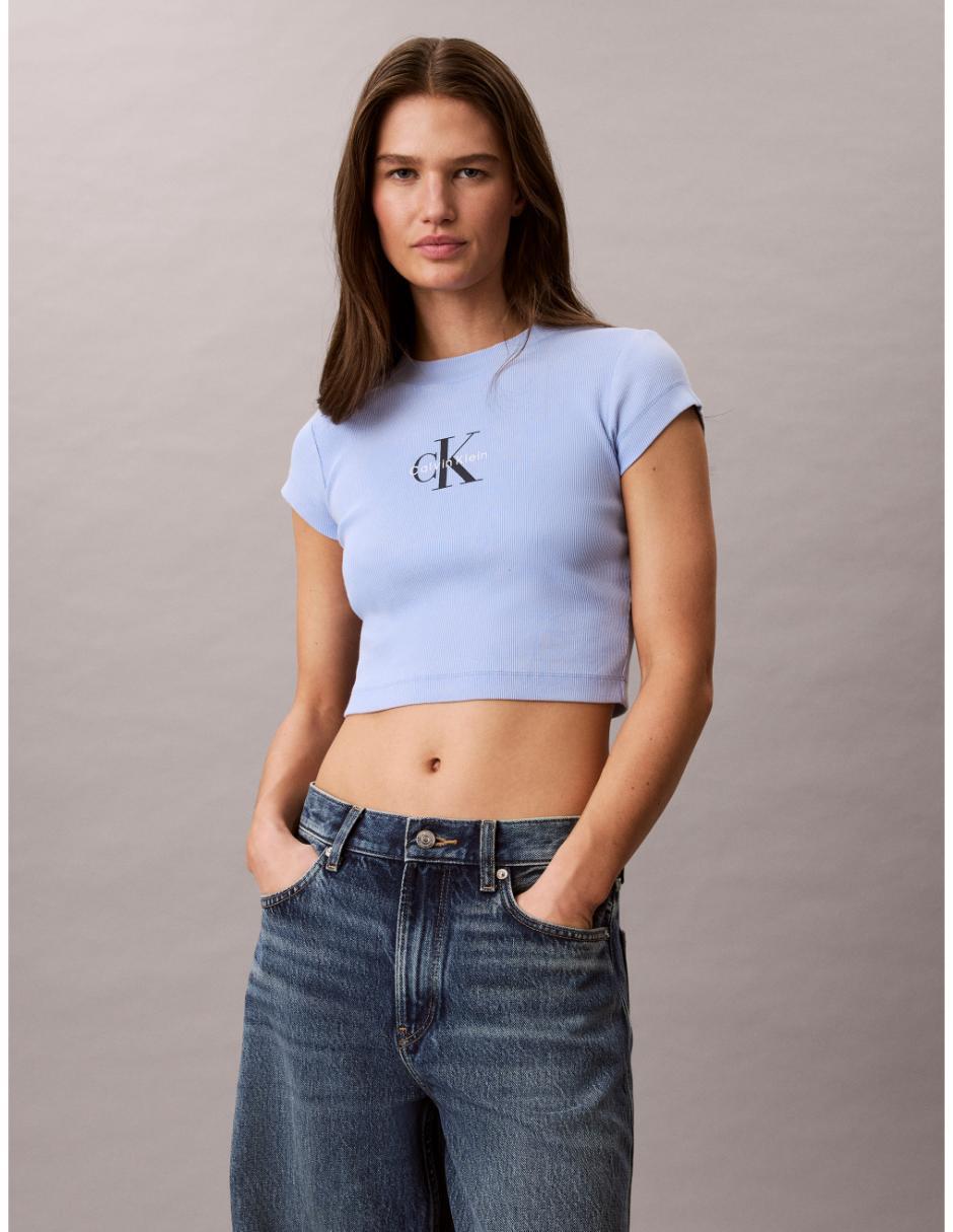 Playera manga corta cuello redondo mujer 3