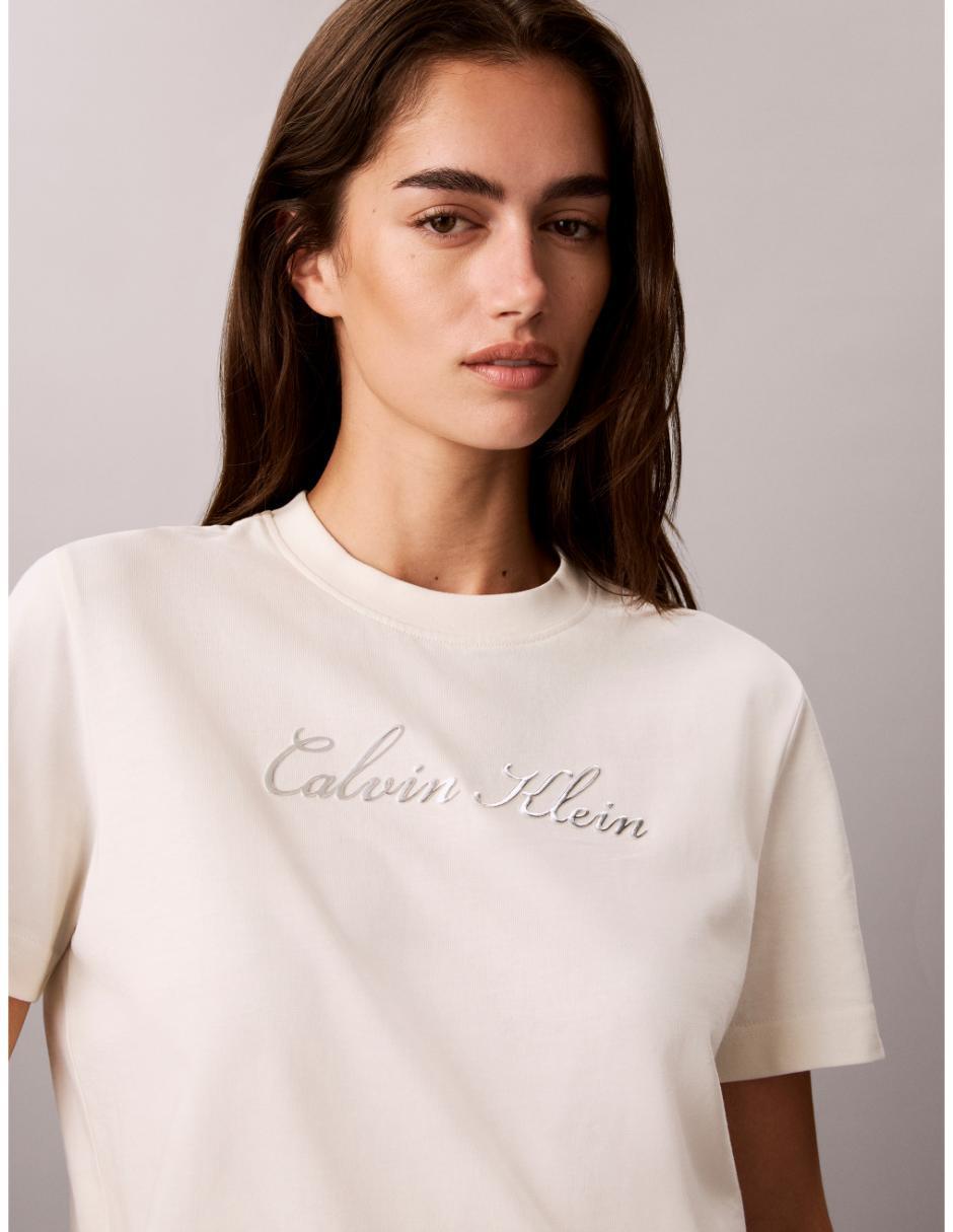 Playera manga corta cuello redondo mujer 5