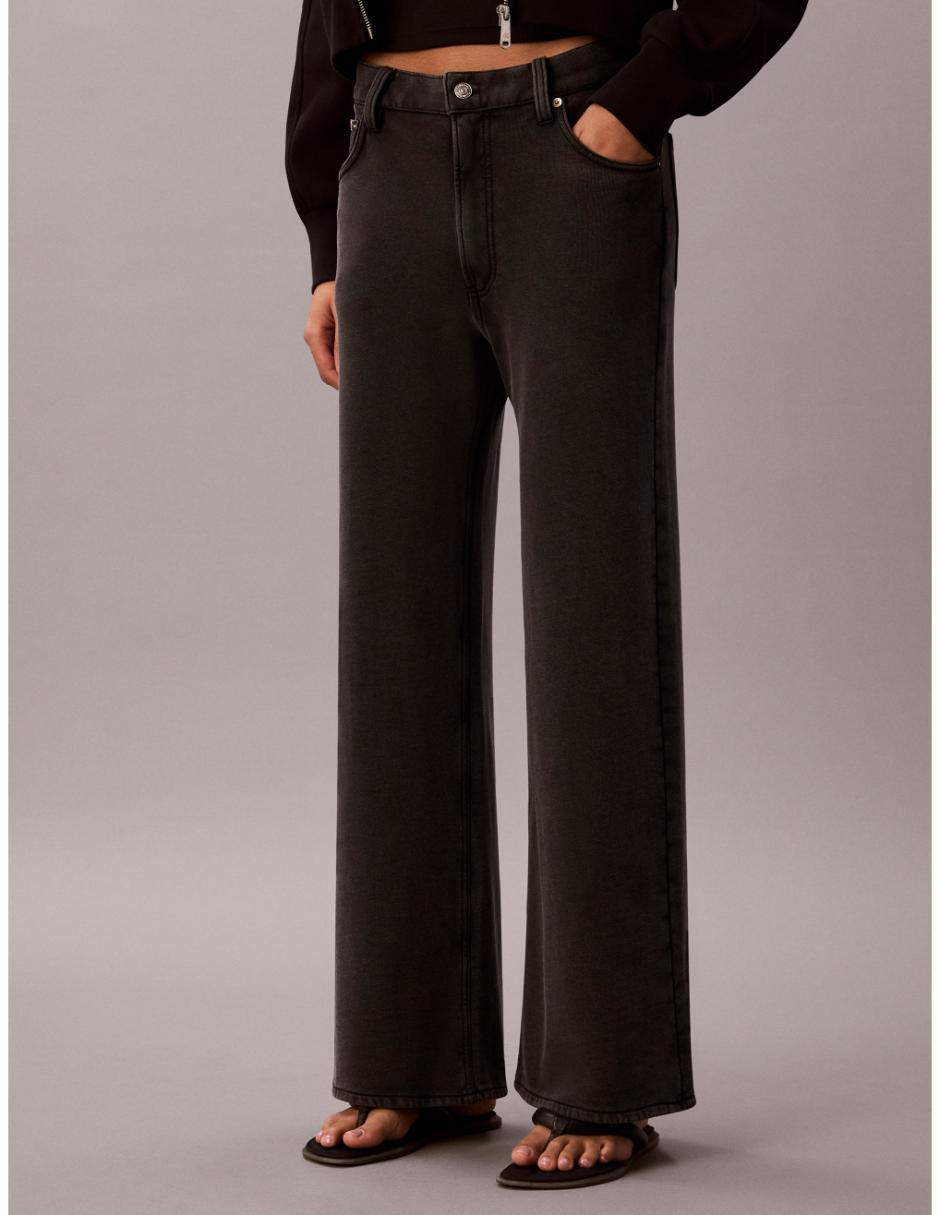 Pants acampanado con elástico para mujer 4