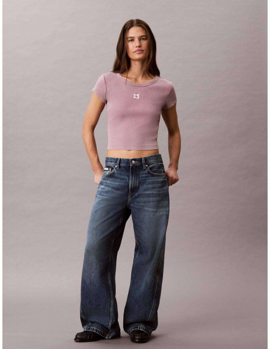 Playera manga corta cuello redondo mujer 5