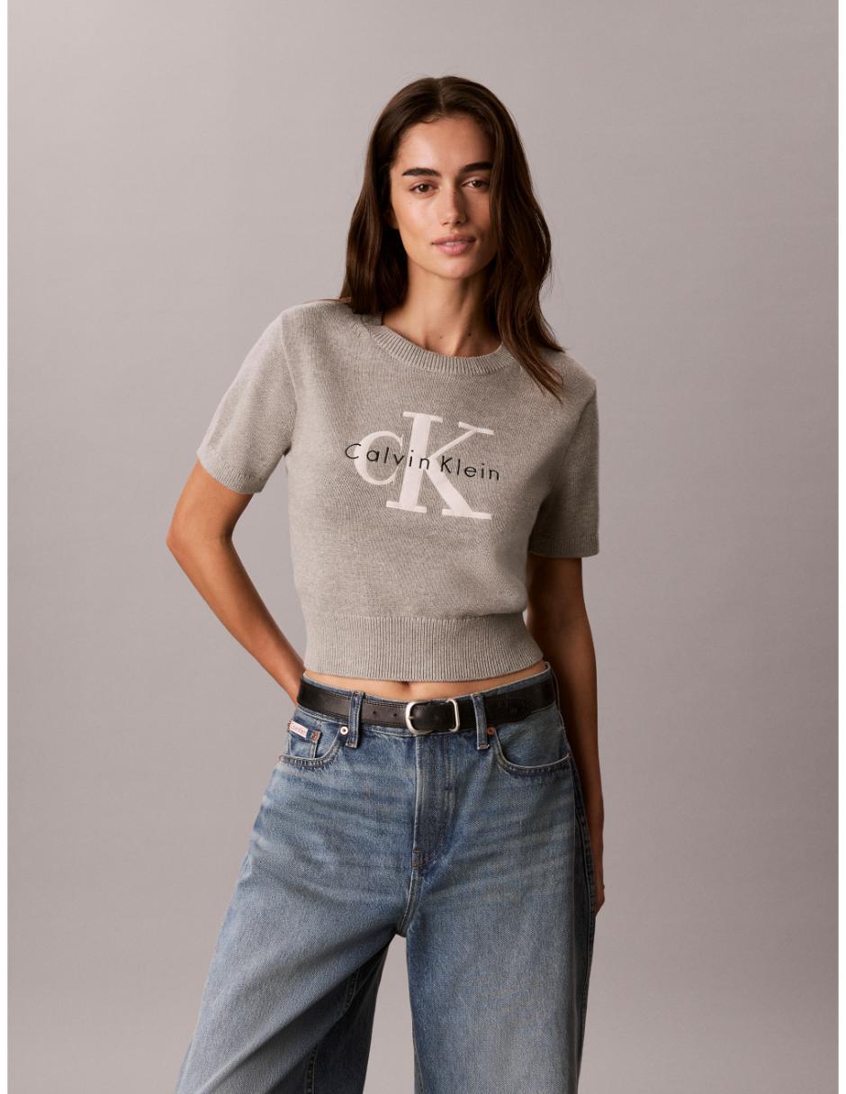 Suéter cuello redondo para mujer