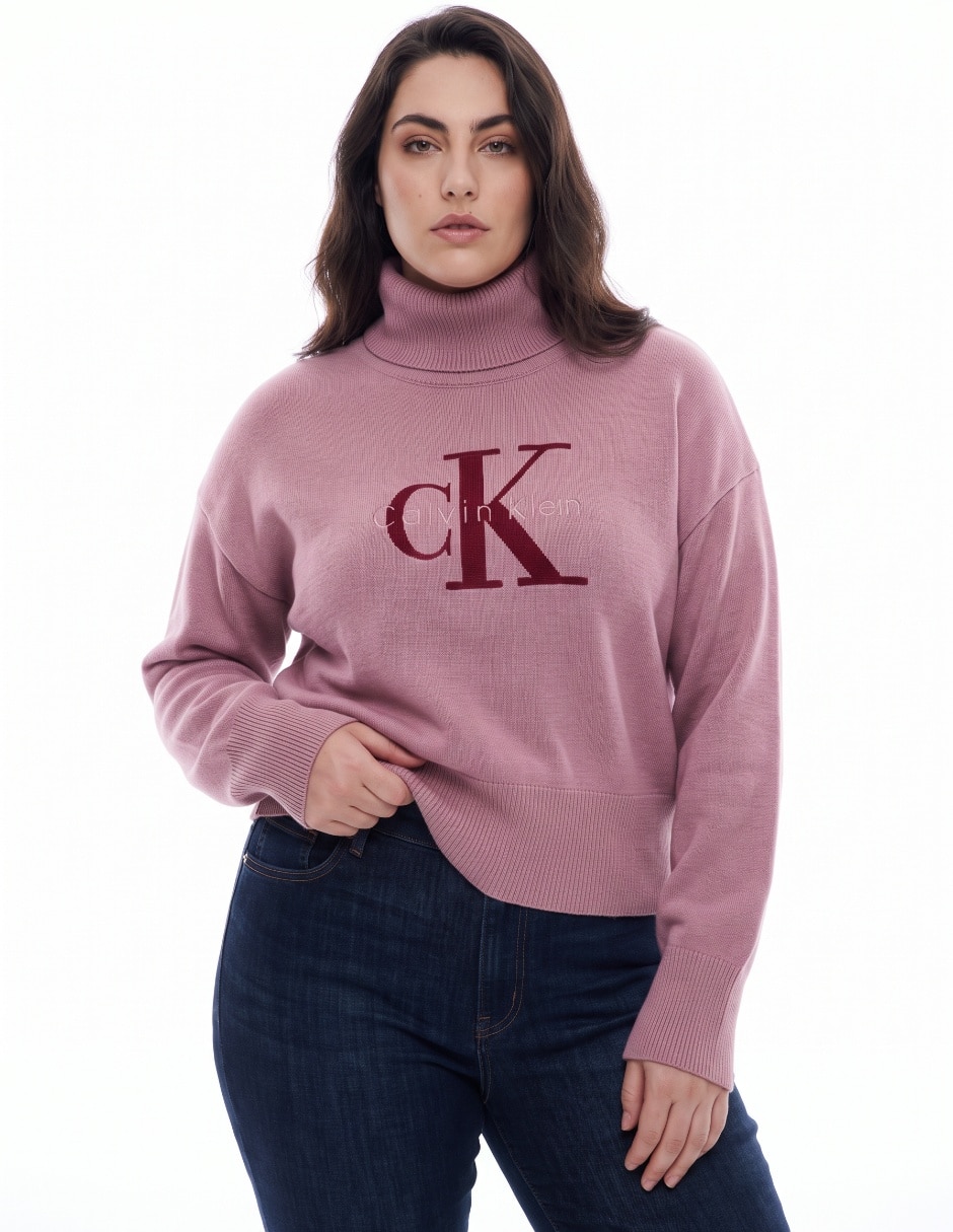 Suéter cuello alto para mujer