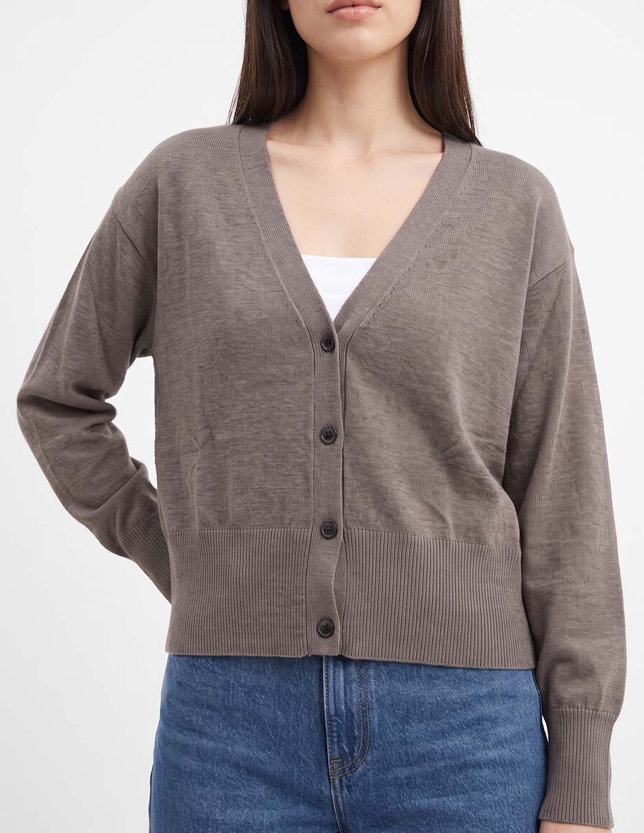 Suéter cuello V para mujer 2