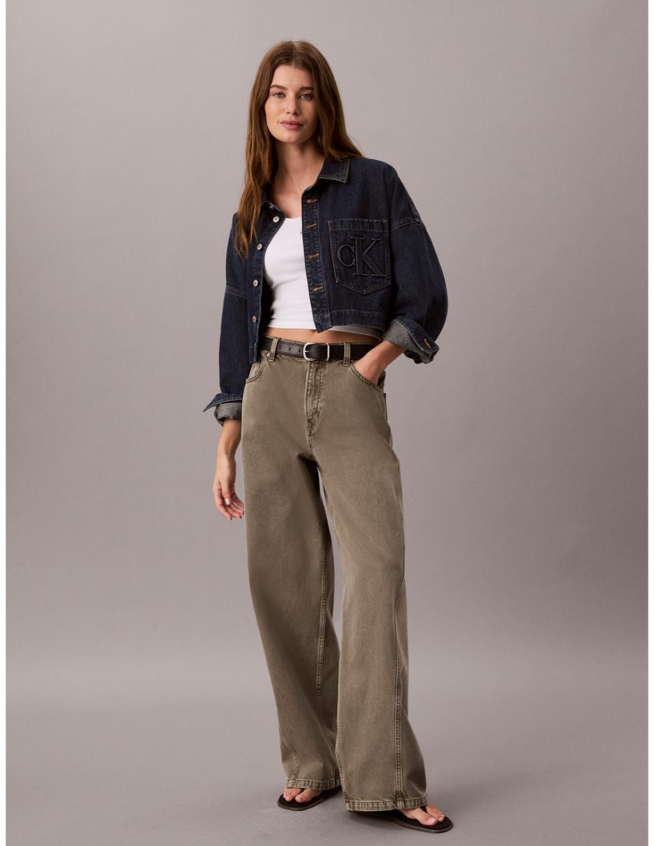 Blusa camisera manga larga para mujer