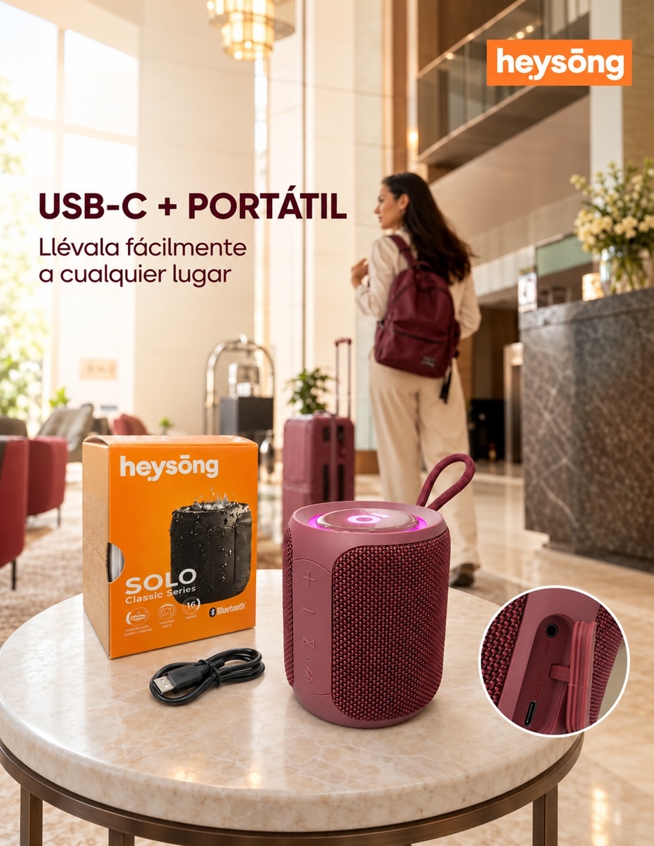 Bocina portátil bluetooth 8