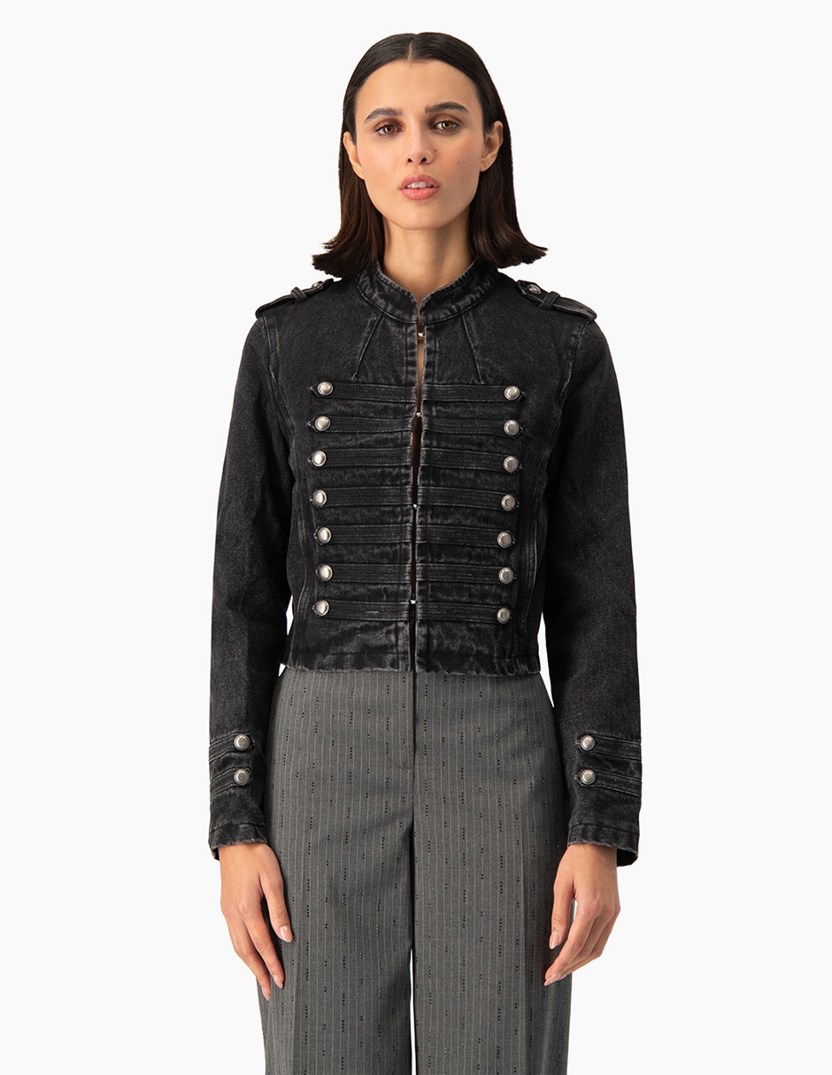 Chamarra casual de algodón para mujer 1