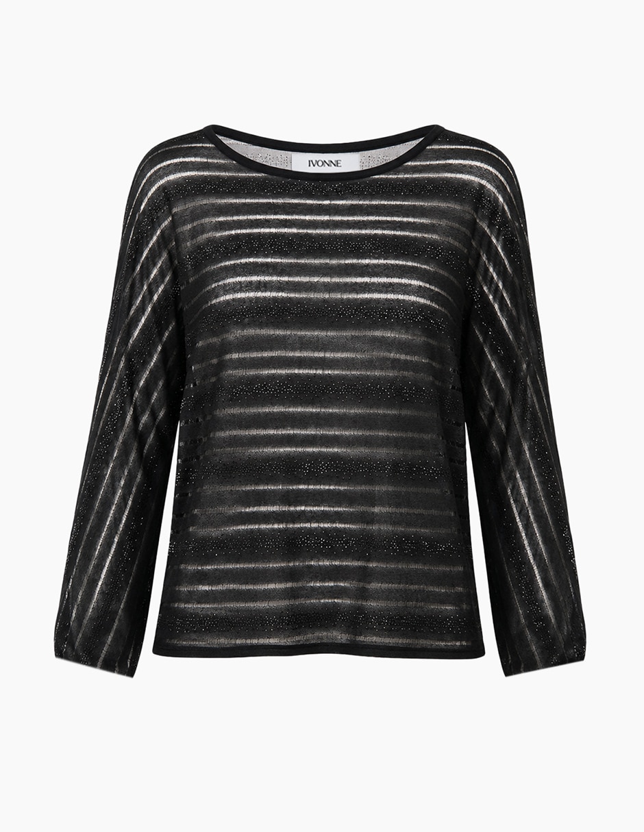 Suéter cuello redondo para mujer 7