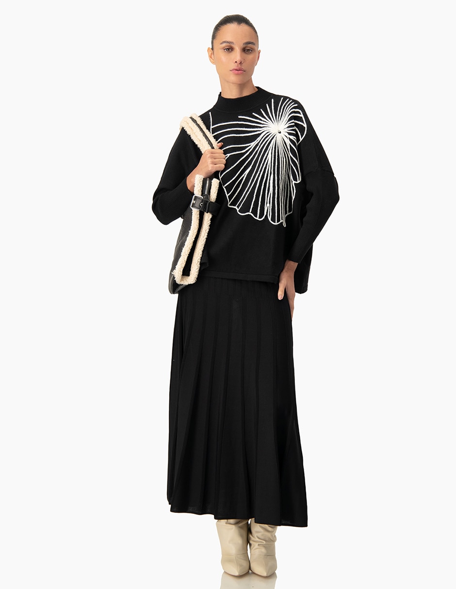 Suéter cuello alto para mujer 4