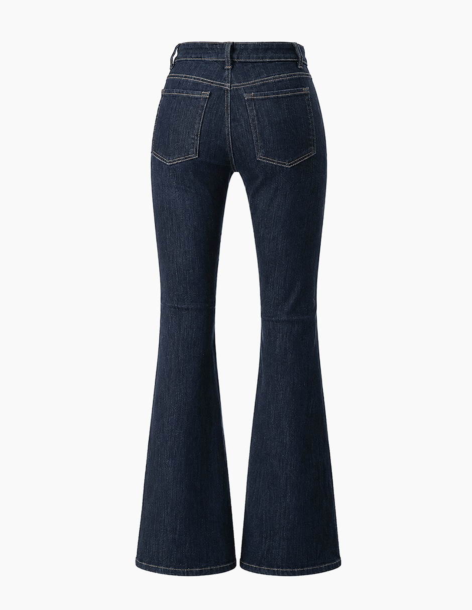 Jeans acampanado cintura para mujer 3