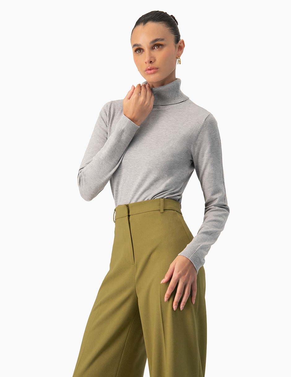 Suéter cuello alto para mujer 5