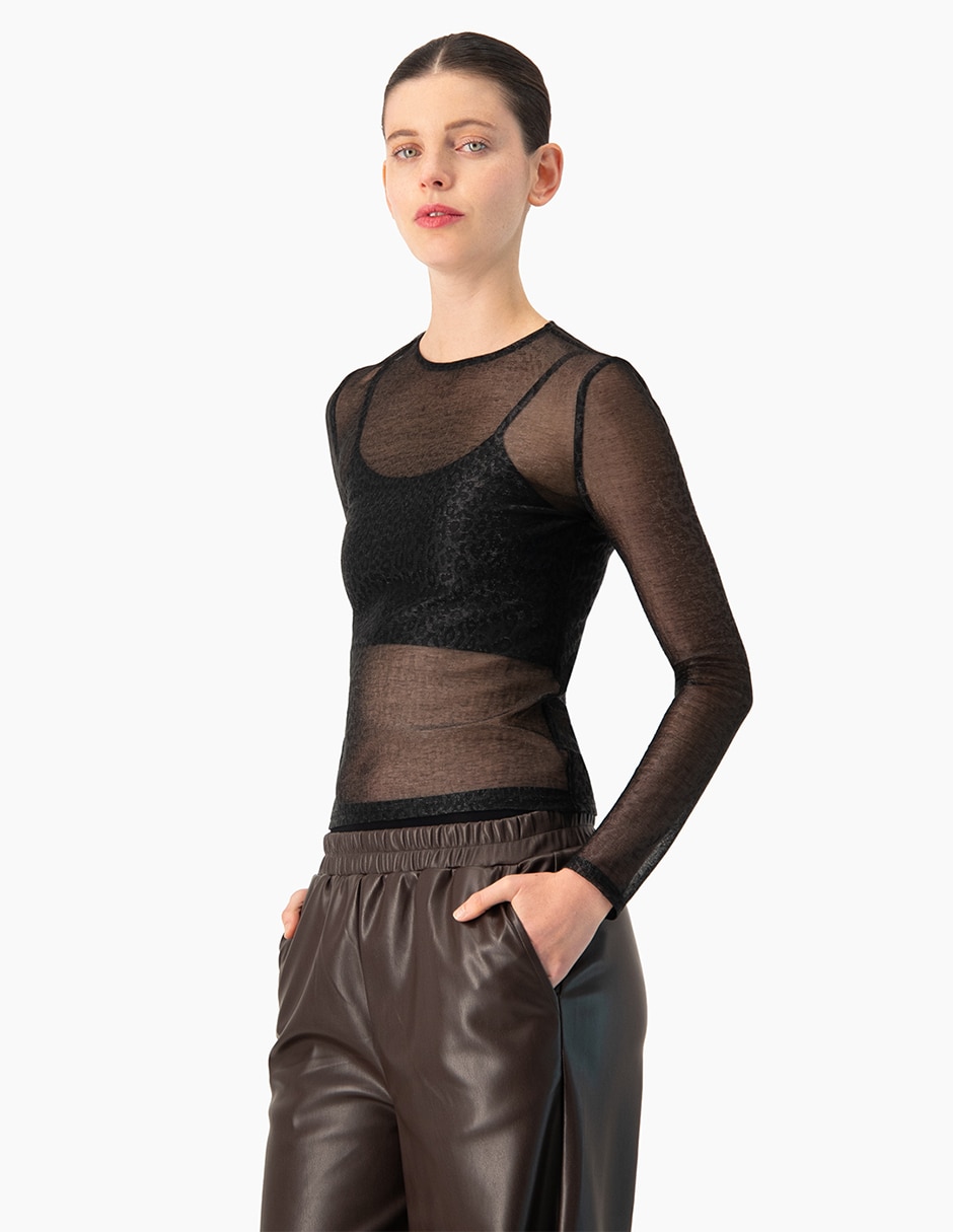 Blusa manga larga para mujer 5