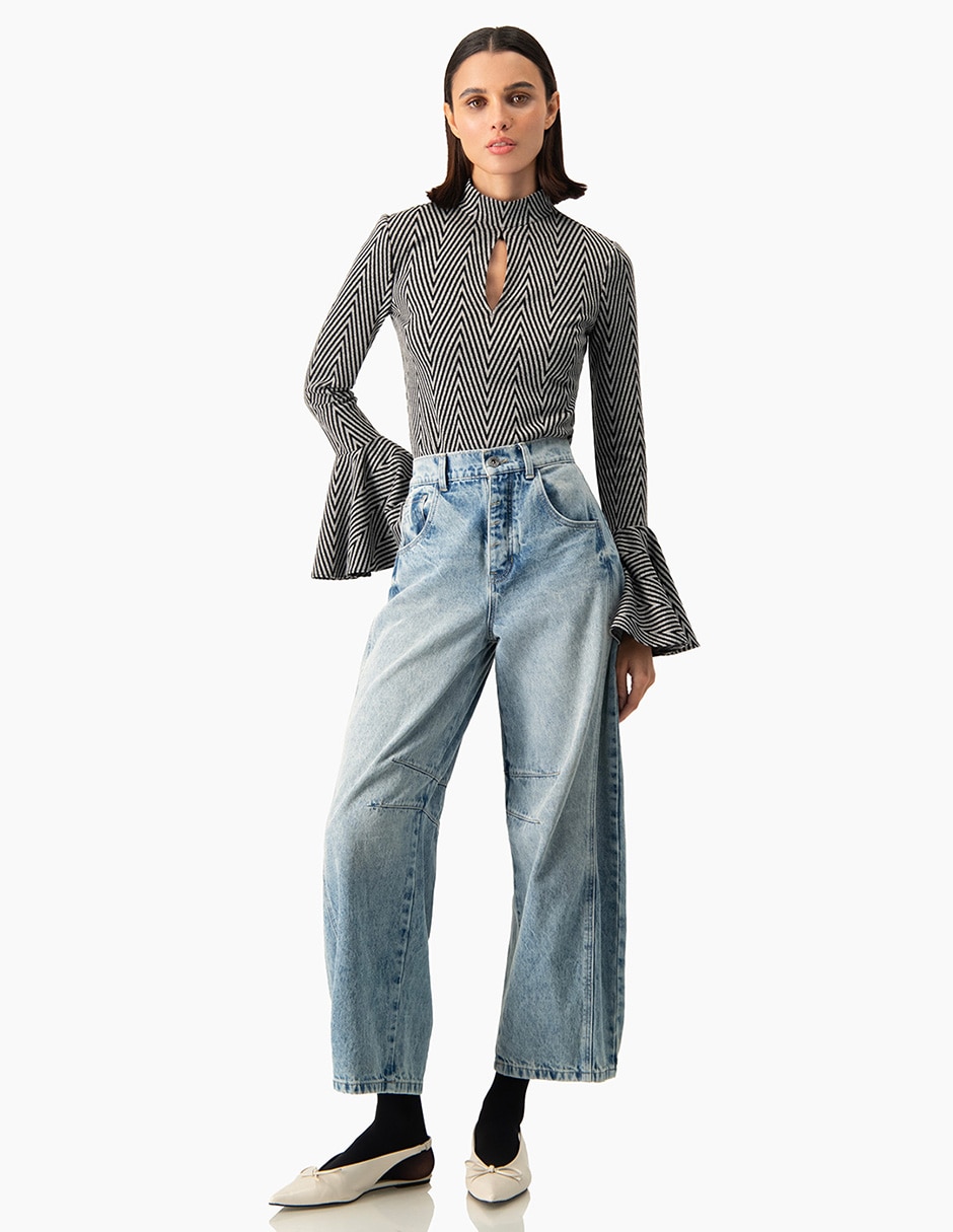 Blusa manga larga para mujer 8