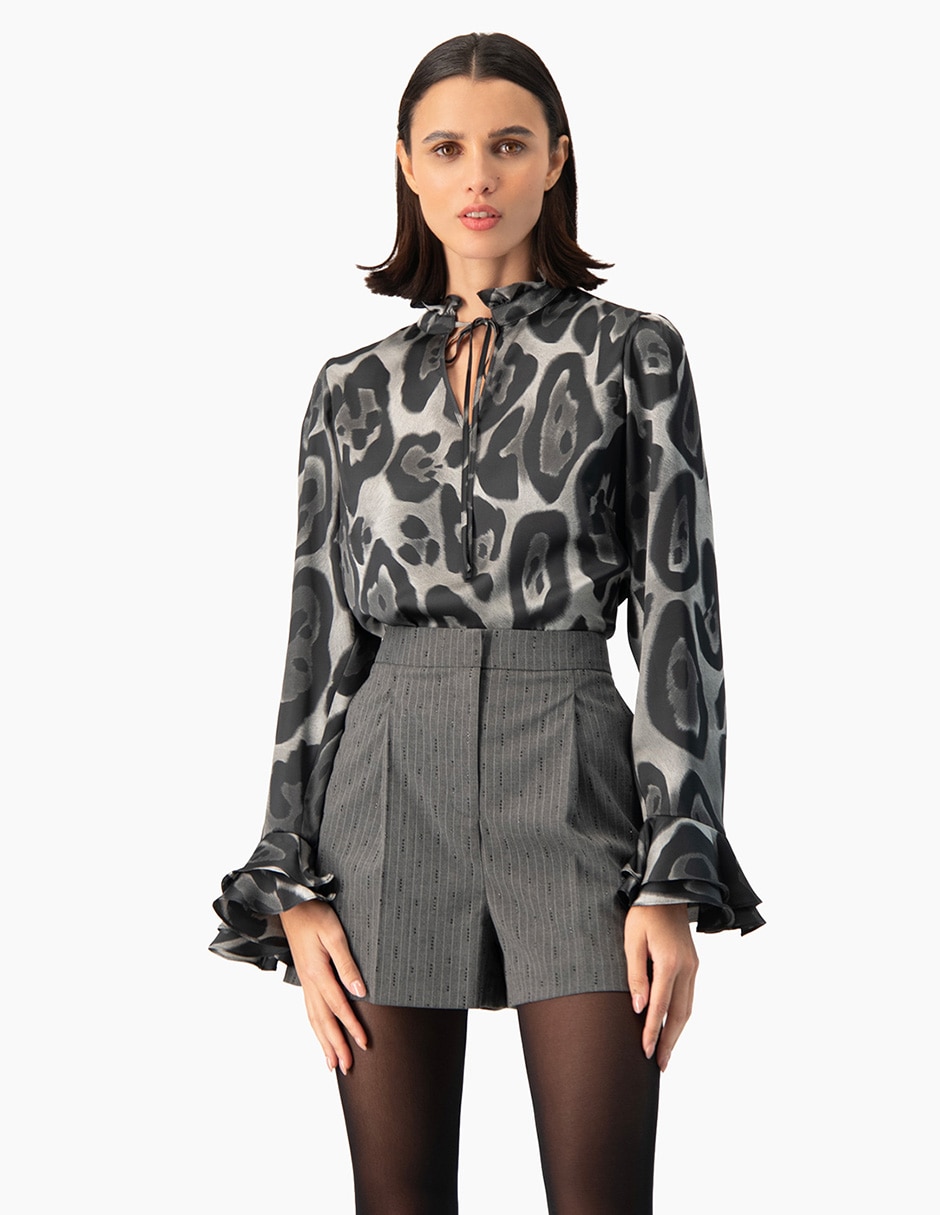 Blusa manga larga para mujer