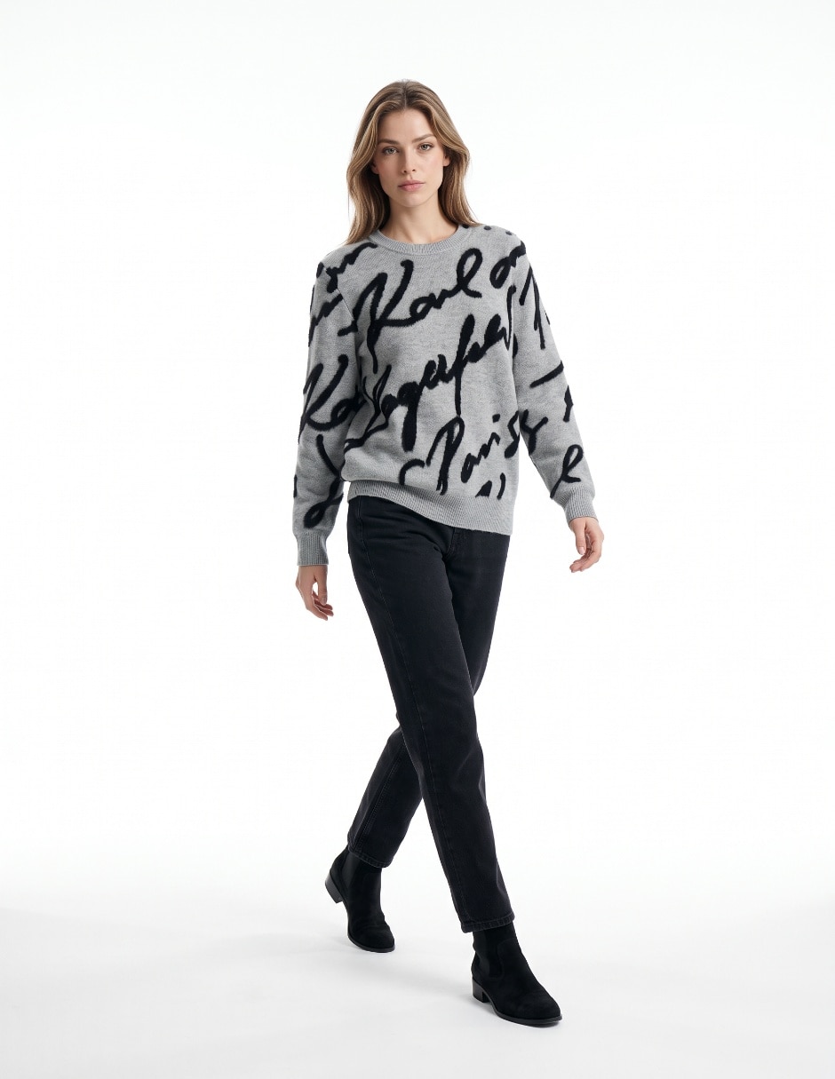 Suéter cuello redondo para mujer Suéter cuello redondo para mujer