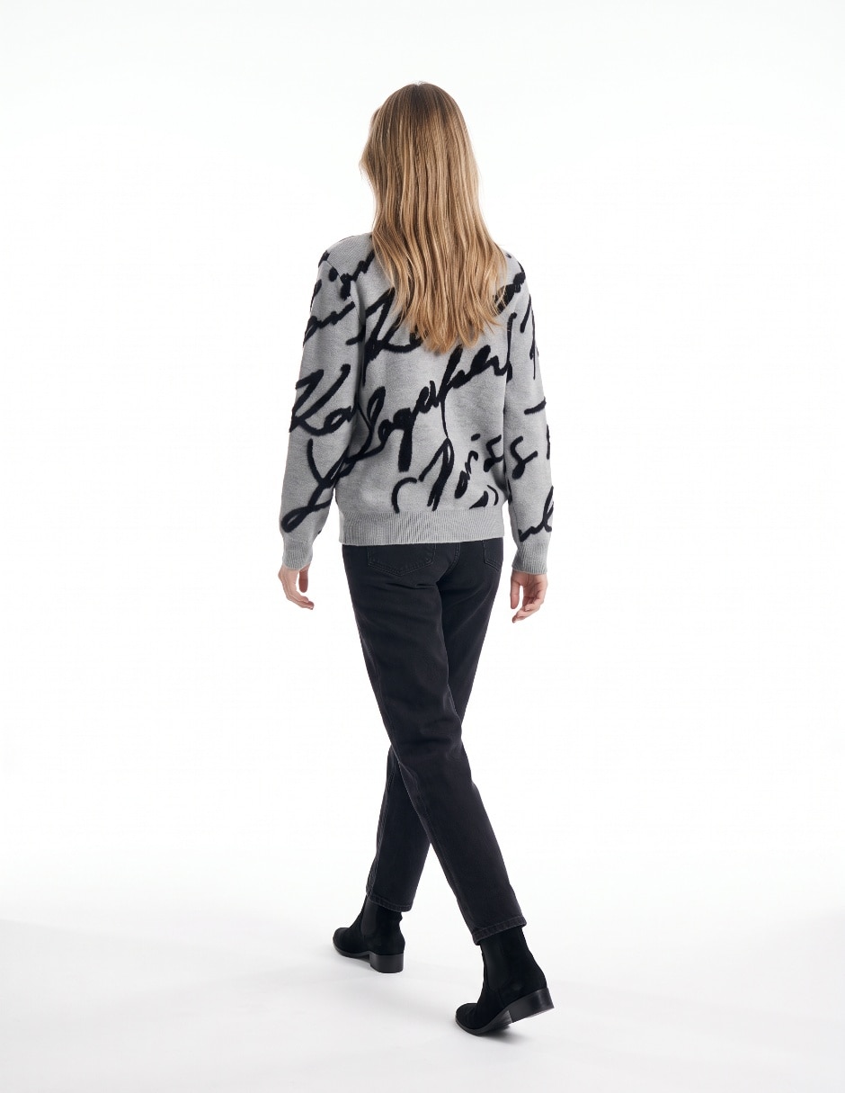 Suéter cuello redondo para mujer 2