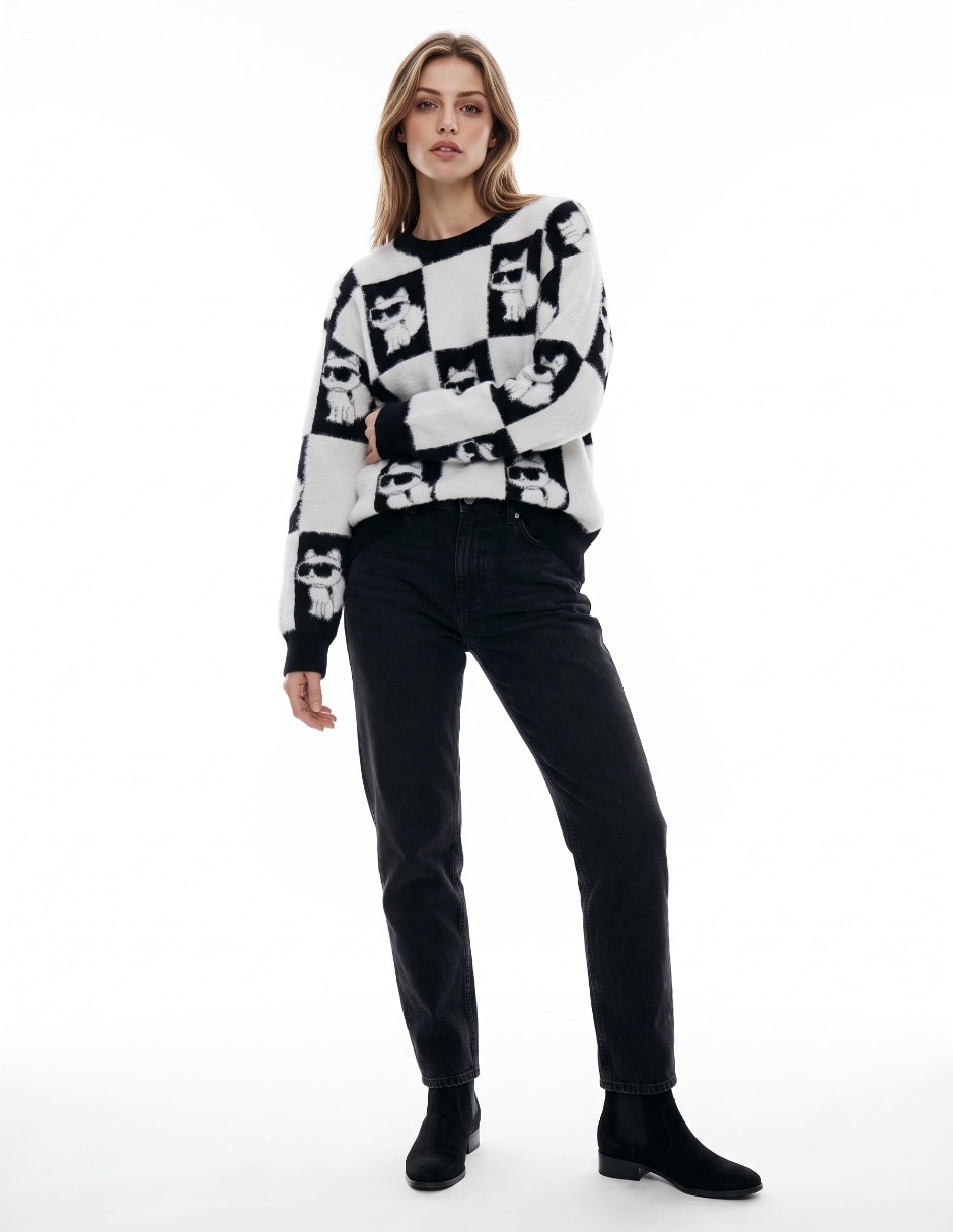 Suéter cuello redondo para mujer Suéter cuello redondo para mujer
