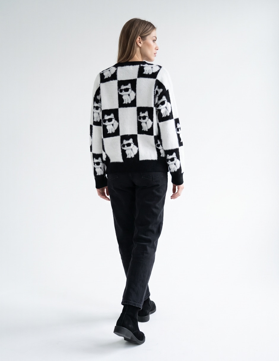 Suéter cuello redondo para mujer 2