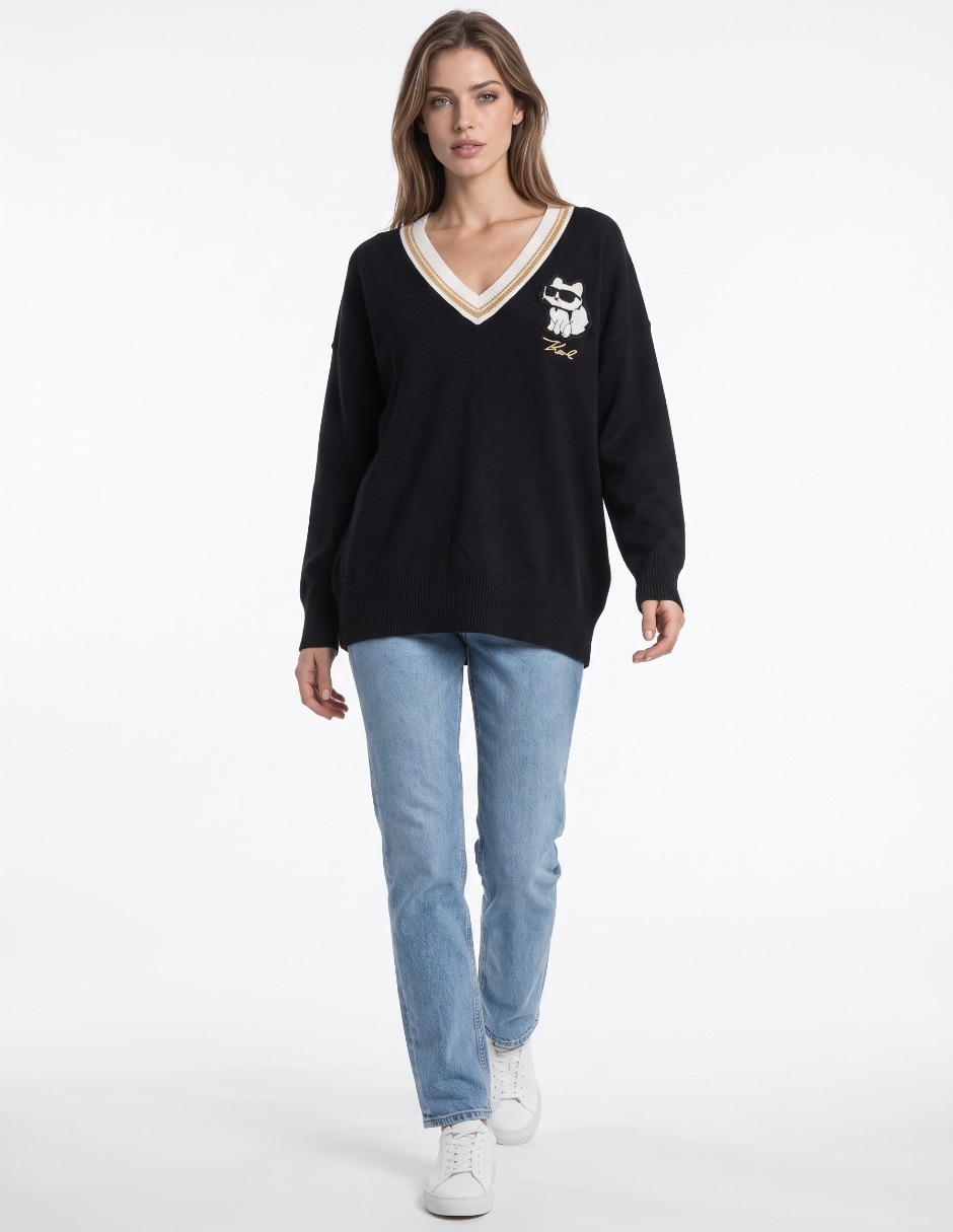 Suéter cuello redondo para mujer Suéter cuello redondo para mujer