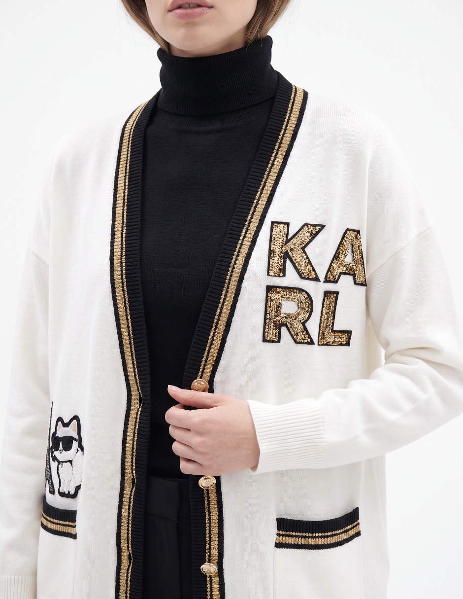Suéter cuello V para mujer 4