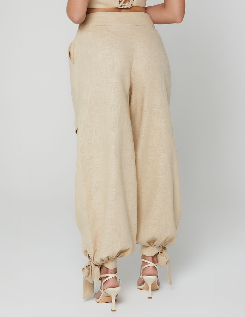 Pantalón cargo jardin tejido parachute para mujer 4