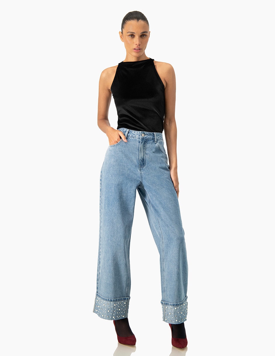 Jeans mom para mujer 4