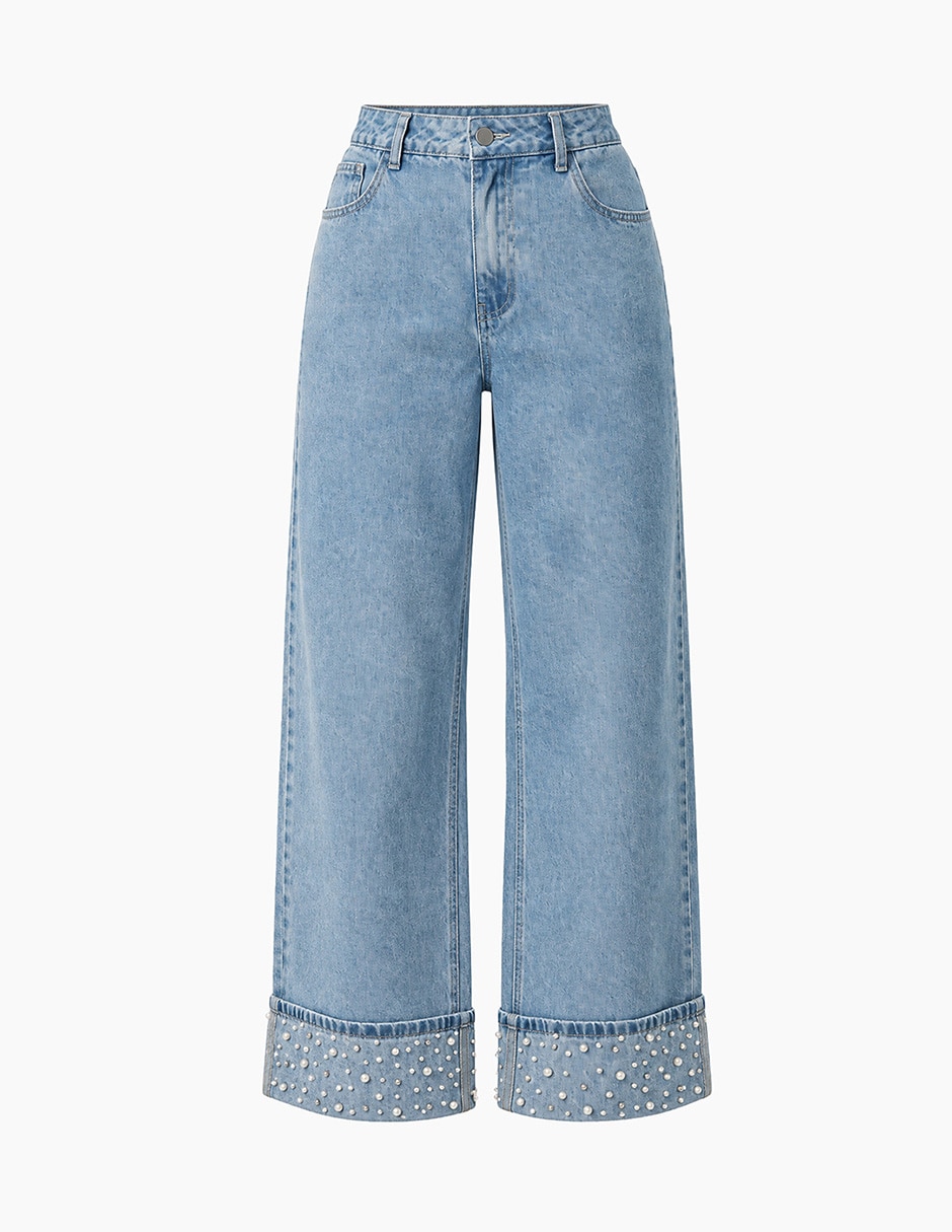 Jeans mom para mujer 7