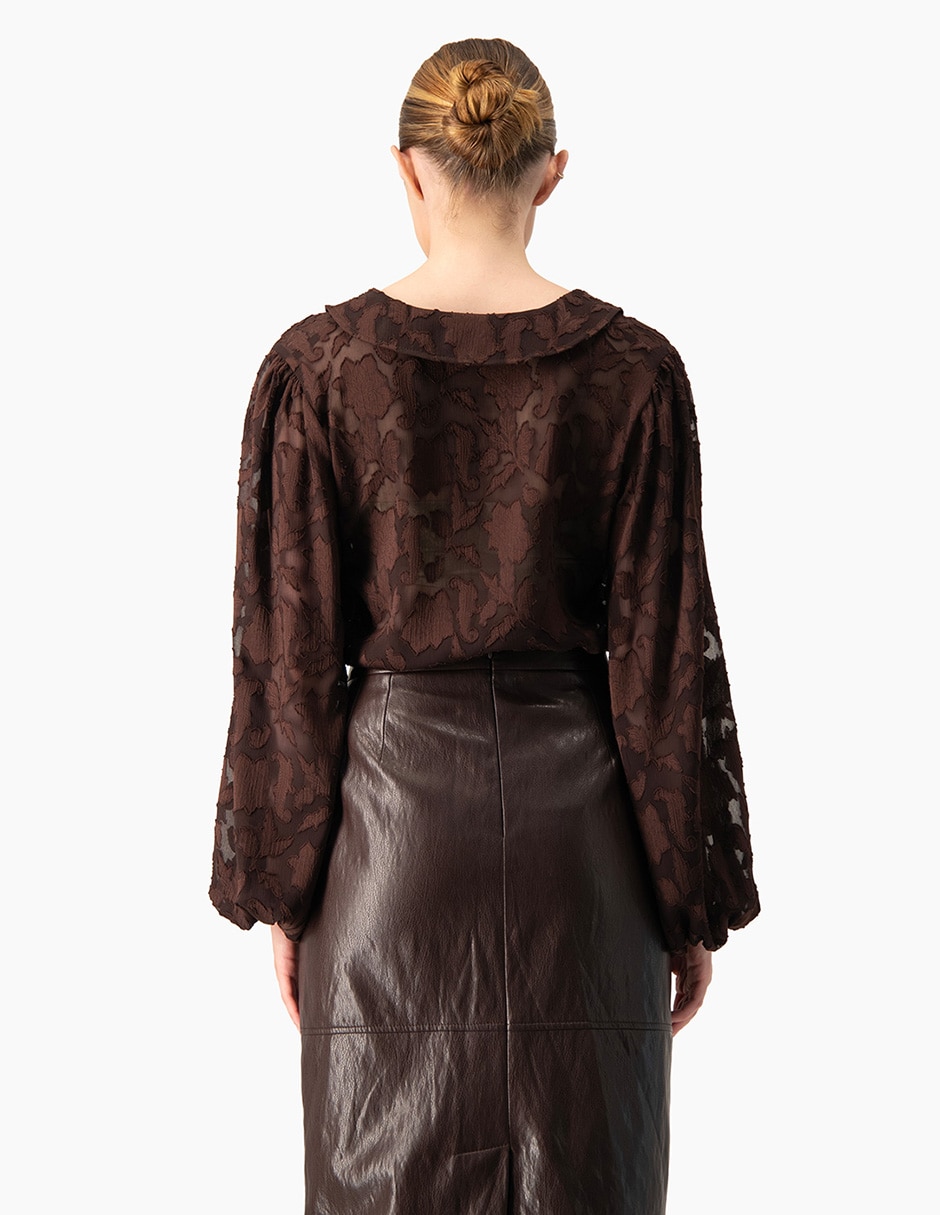 Blusa manga larga para mujer 7