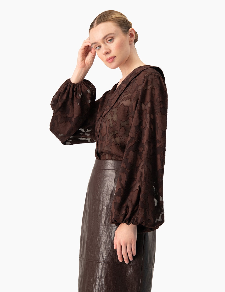 Blusa manga larga para mujer 5